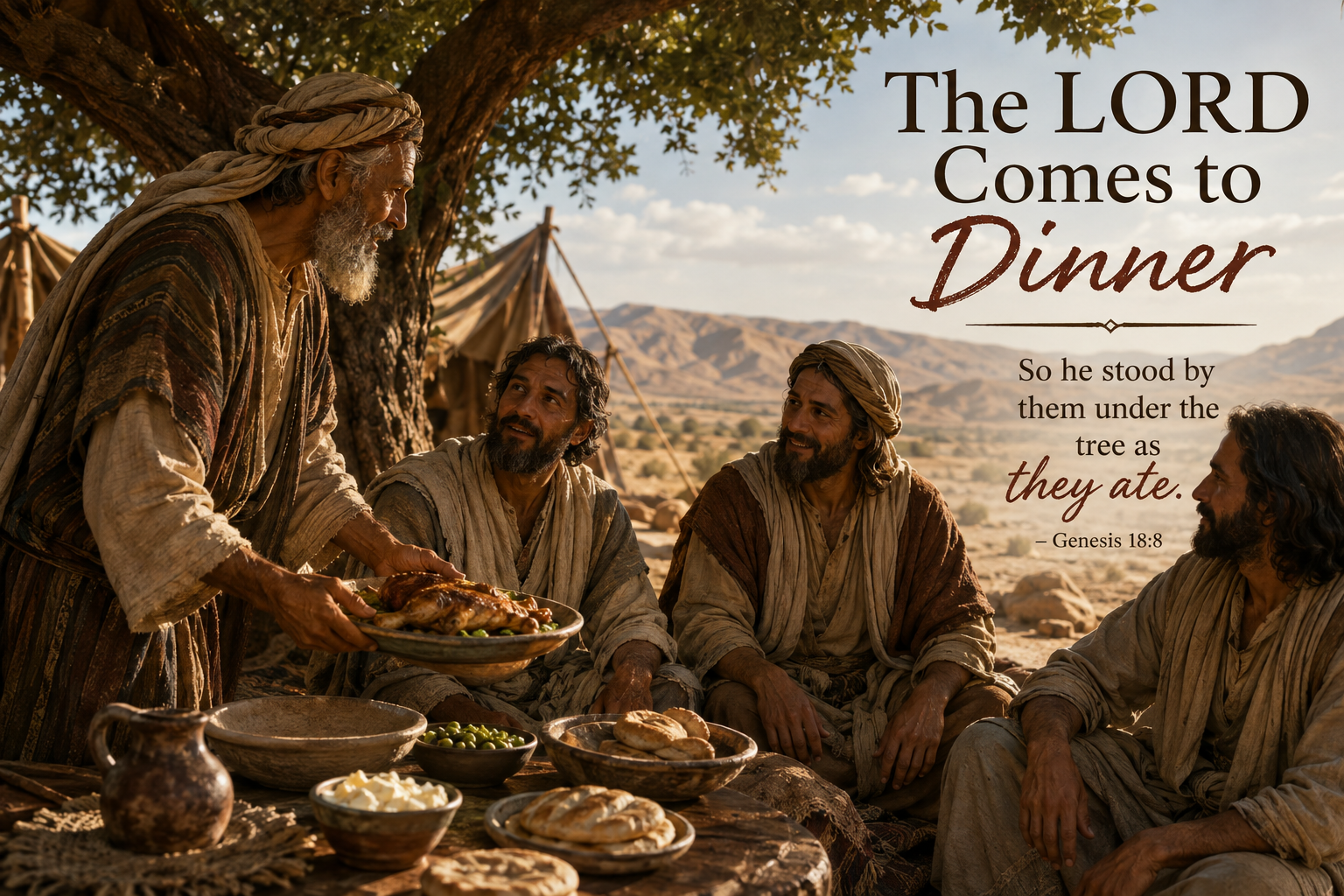 The LORD comes to dinner