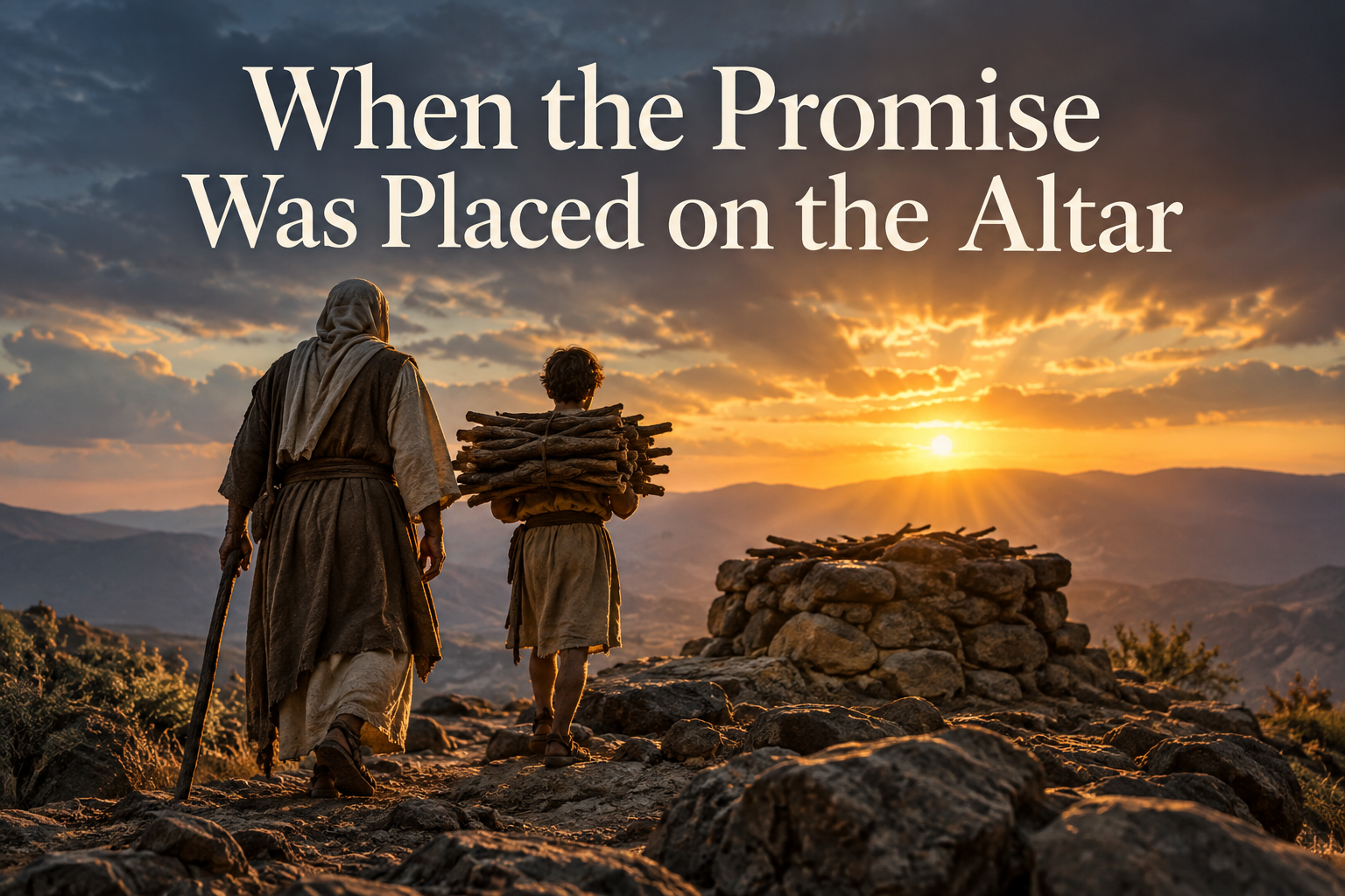 When the Promise Was Placed on the Altar